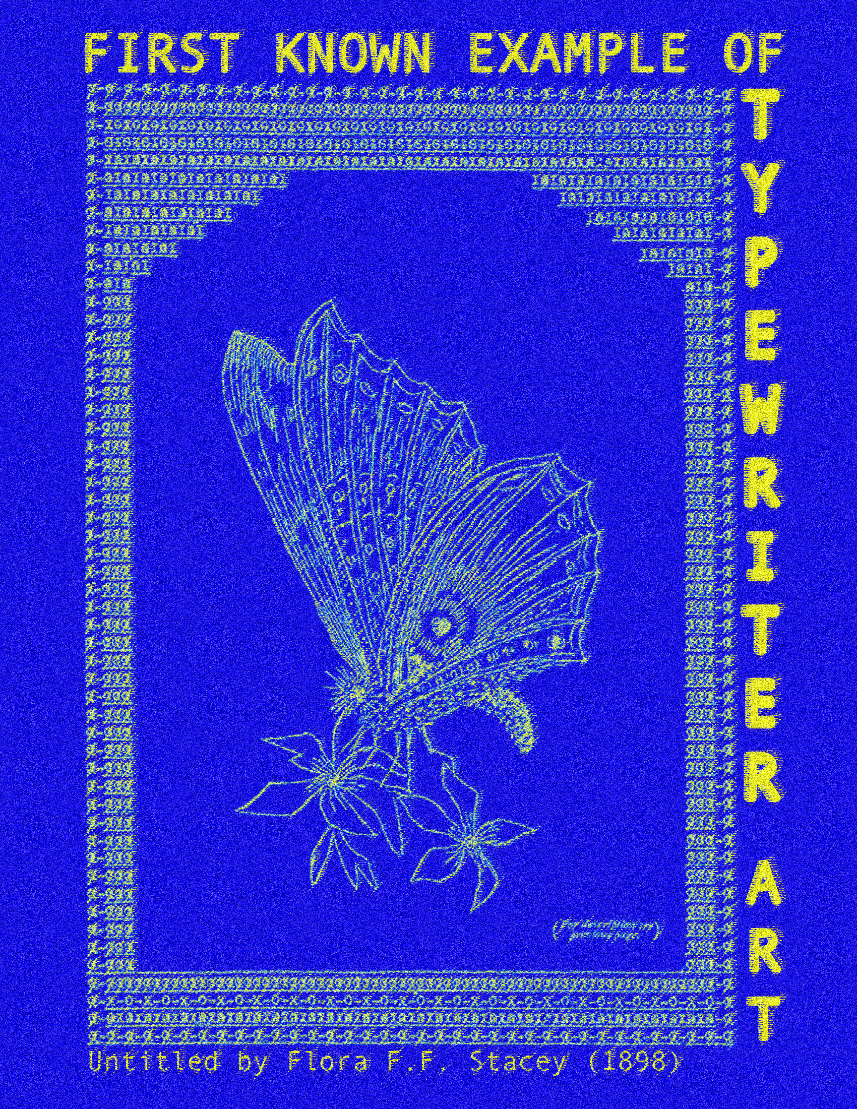 first known example of typewriter art