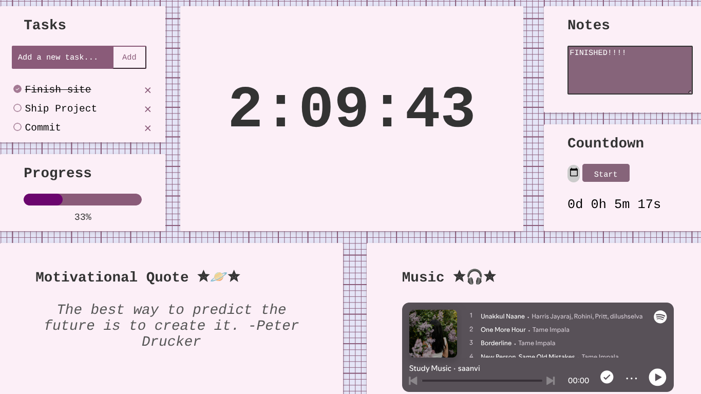 Focus-Dashboard