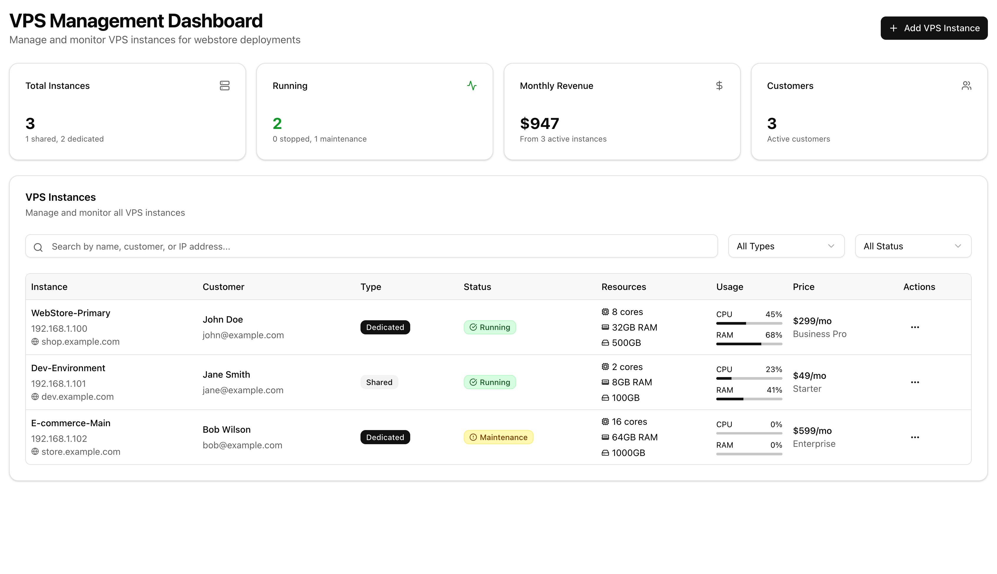 Advanced VPS Admin Panel