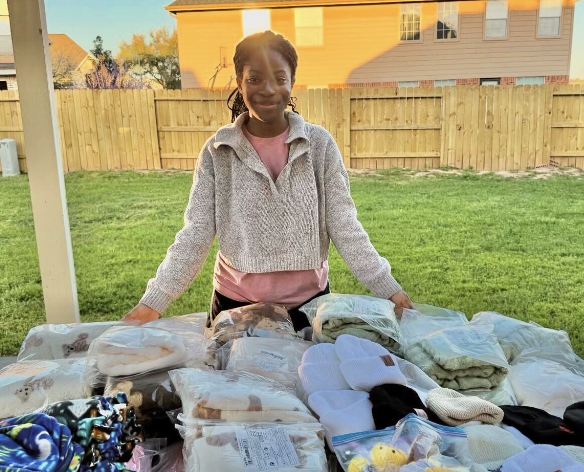Founder with care items donations