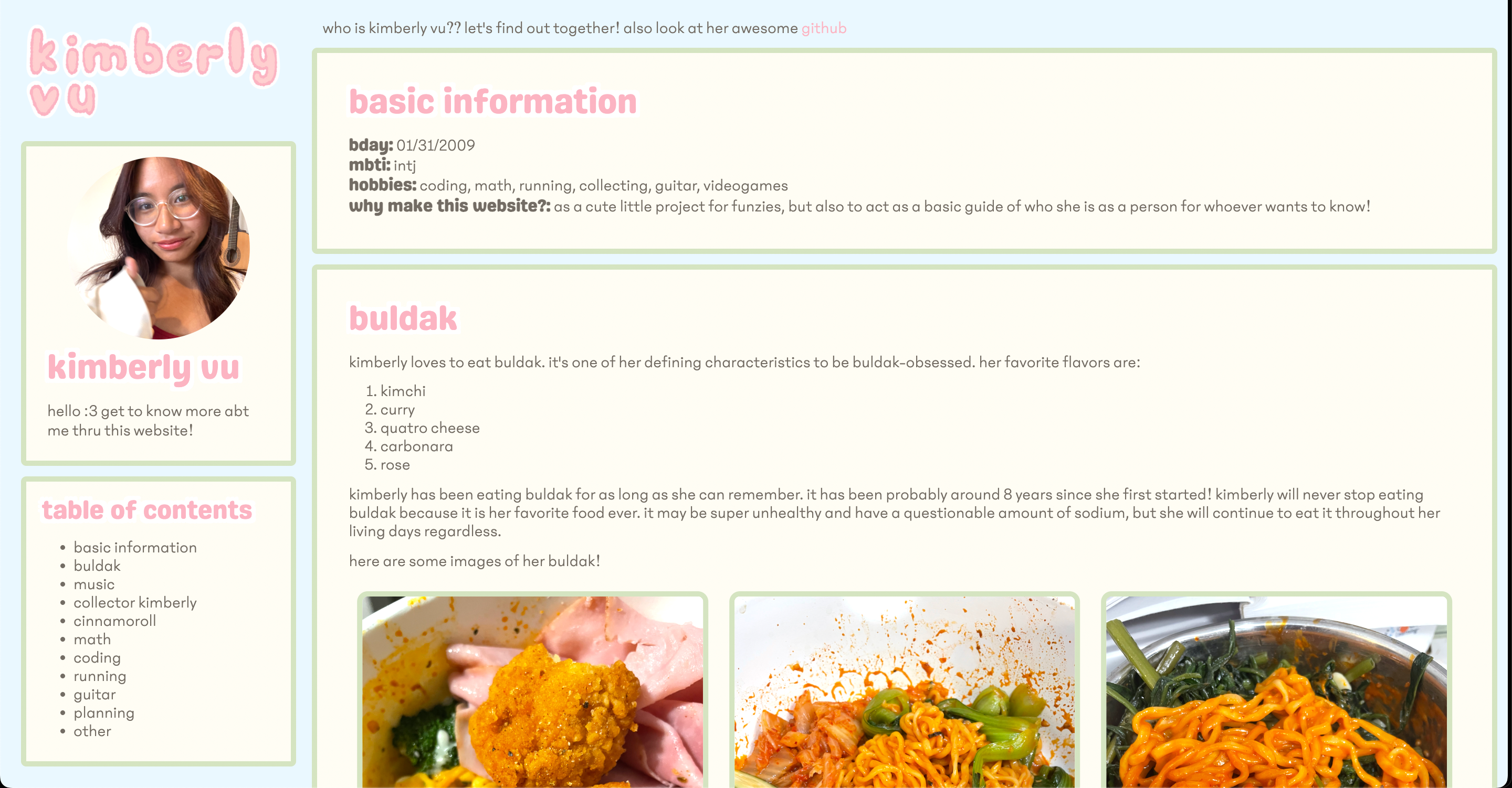 kimberly's awesome website