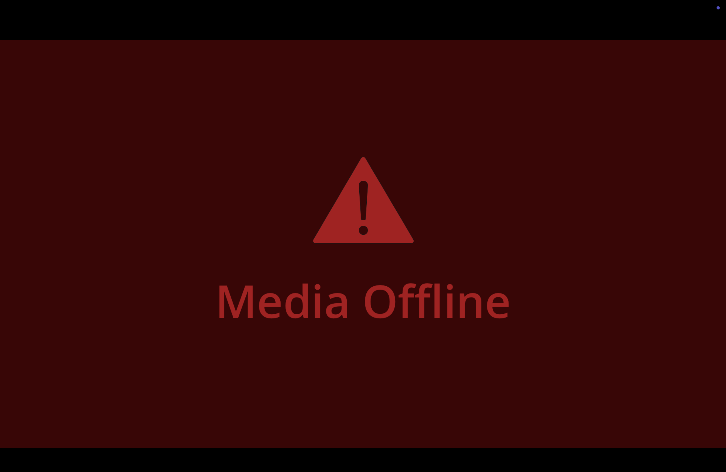 a media offline screen from davinci resolve
