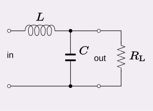 Example of LC filter