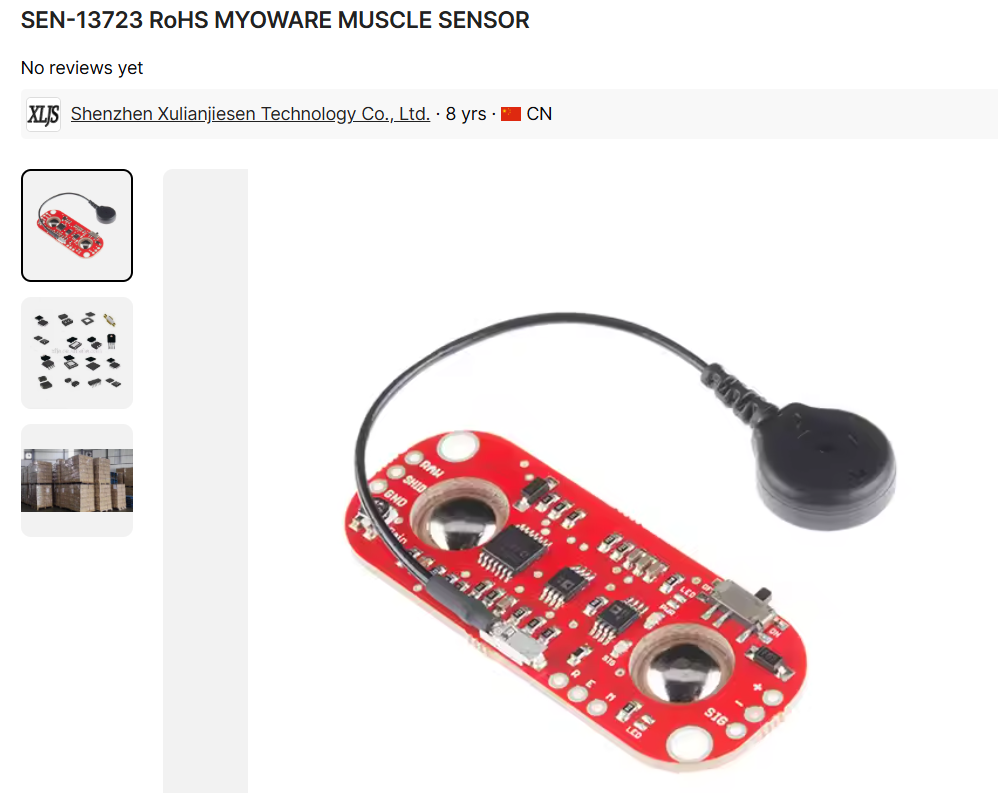 MyoWare 1.0 EMG Sensors on Alibaba