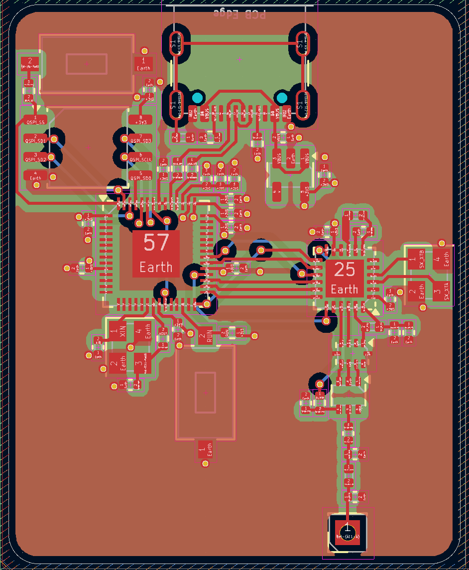 Completed power delivery vias
