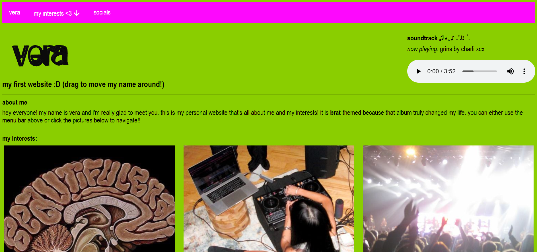 vera's website