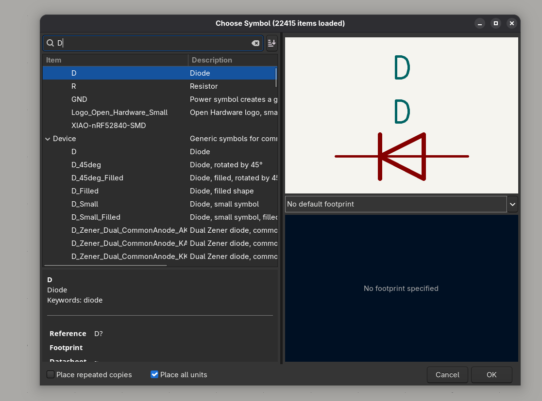 symbol add diode