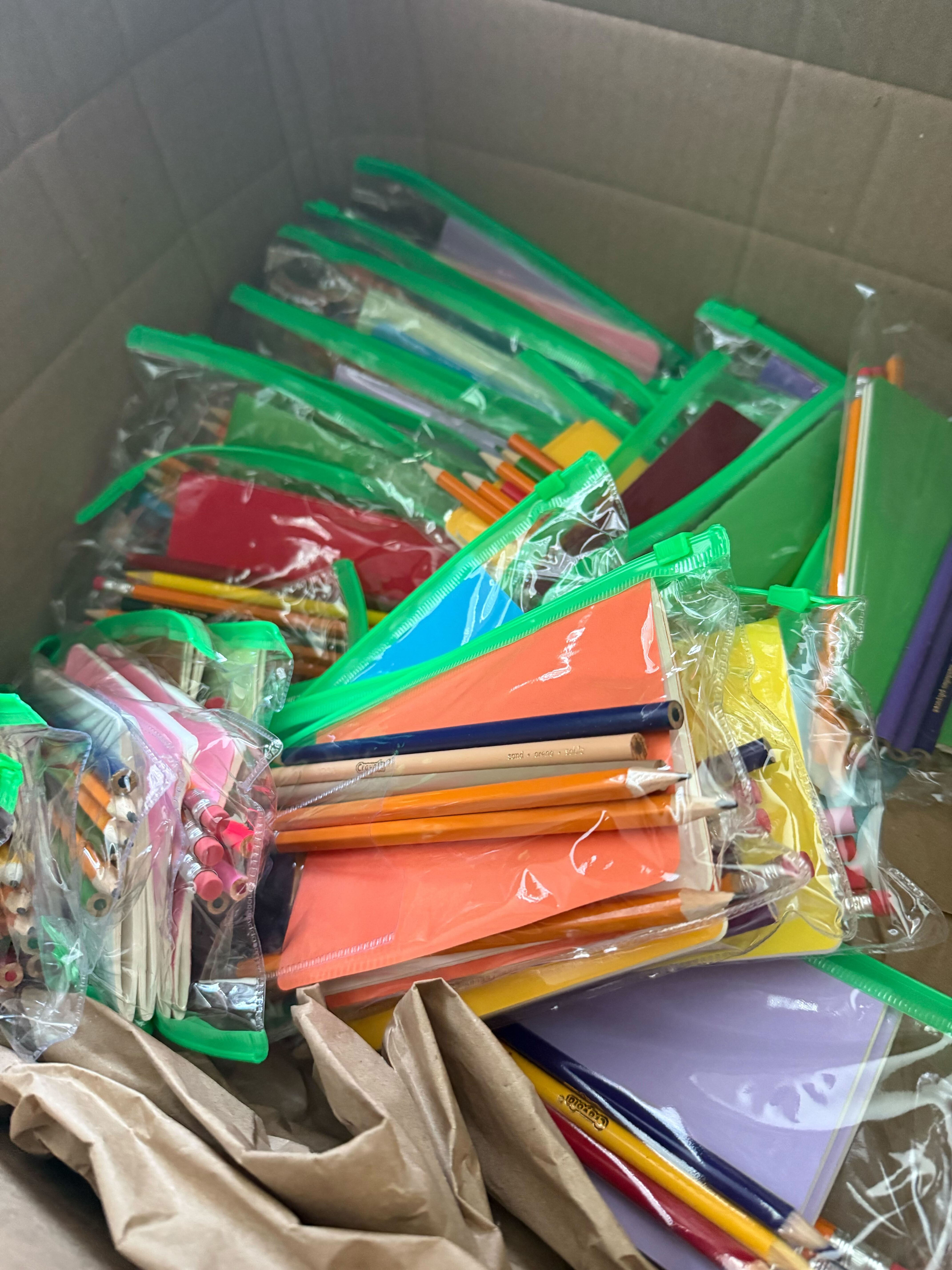 Green school supplies donations